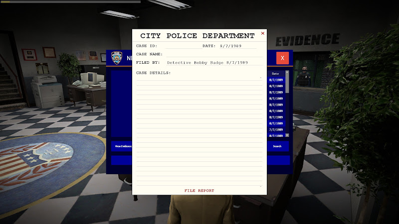 The new-case form. Leave Case ID blank when creating the case.