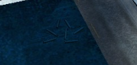 An example of bullet casings on the ground.
